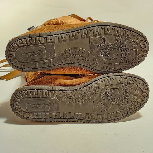 Laurentian Chief Tall Moccasin Boots Women's Size 8 Mukluks - Picture 3 of 10